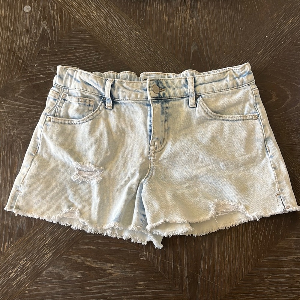 3/$15 Art class stonewashed denim shorts XL 14-16